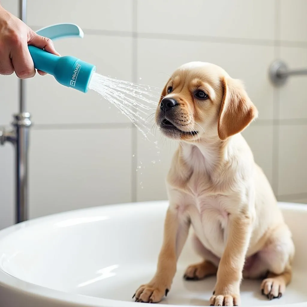 Dog wash nozzle puppy safety: A gentle approach for your furry little one