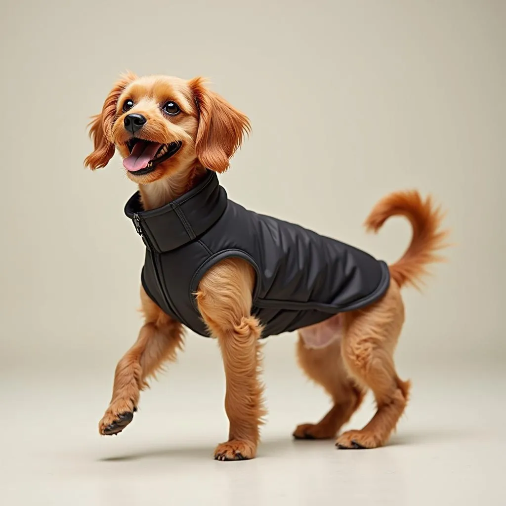 Dog Wearing a Coat