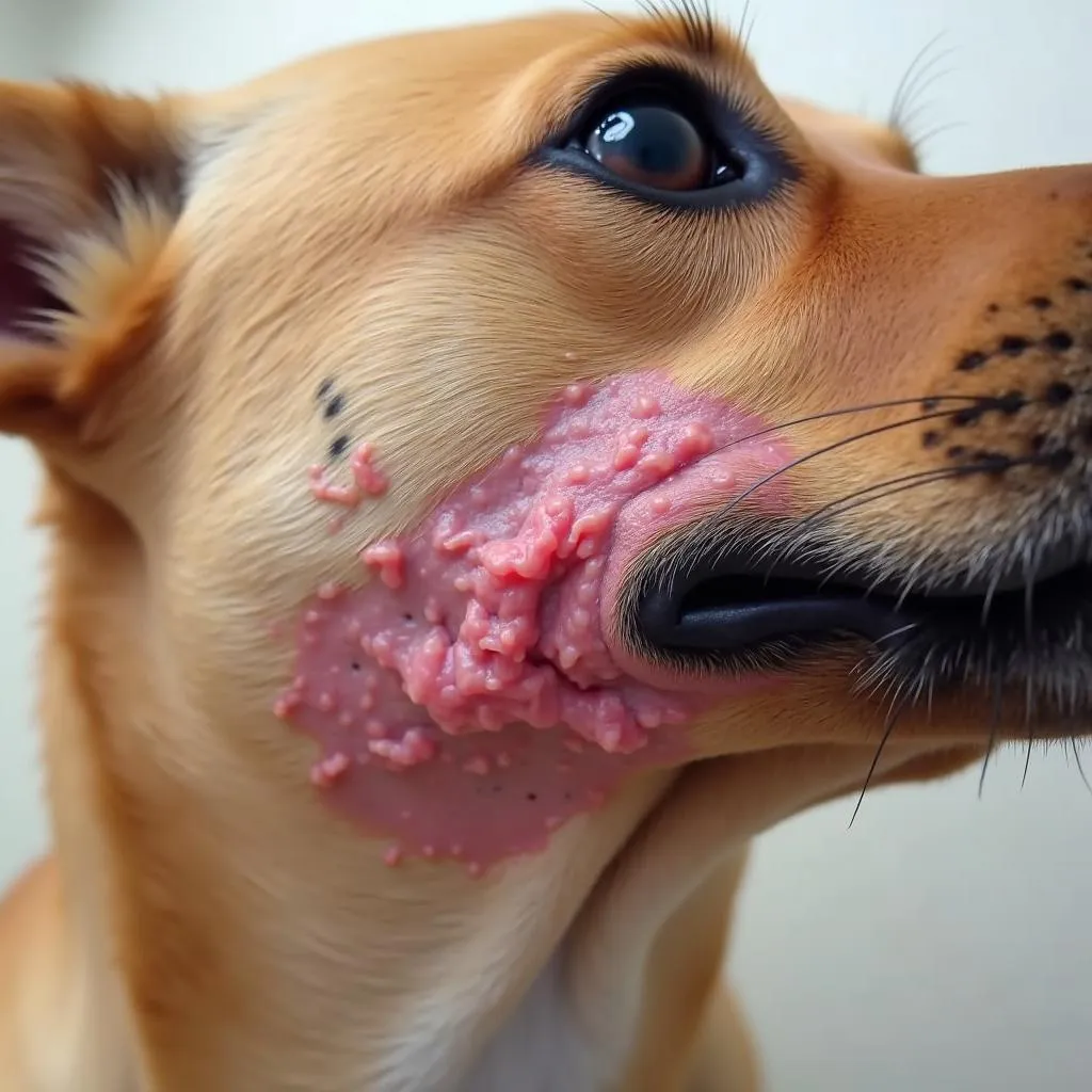 Dog wound healing stages: Inflammatory stage