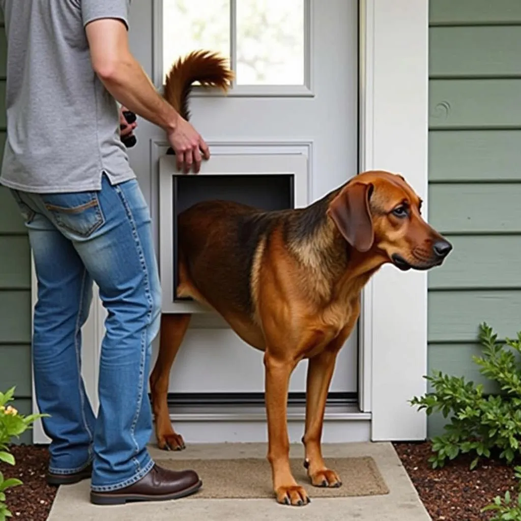 Large Breed Doggy Door Installation