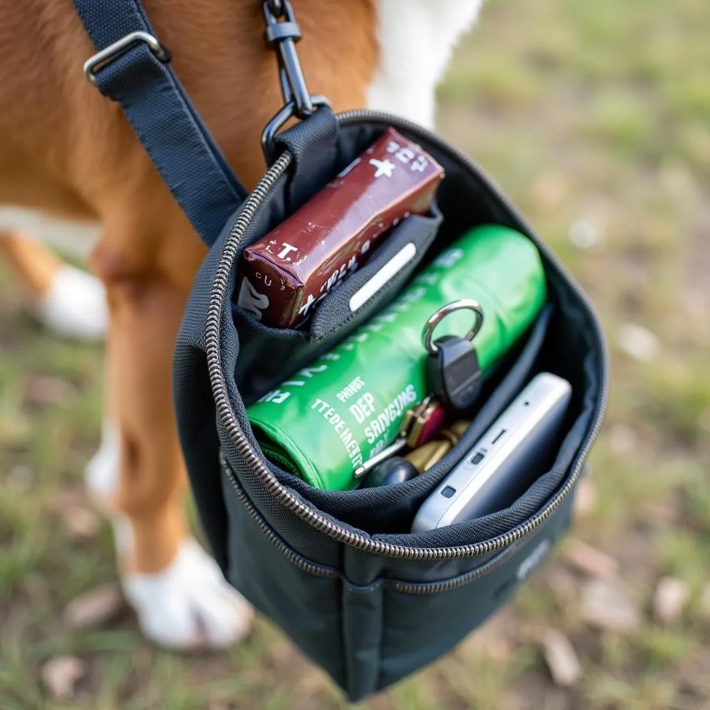 Dog Essentials in a Drag Bag