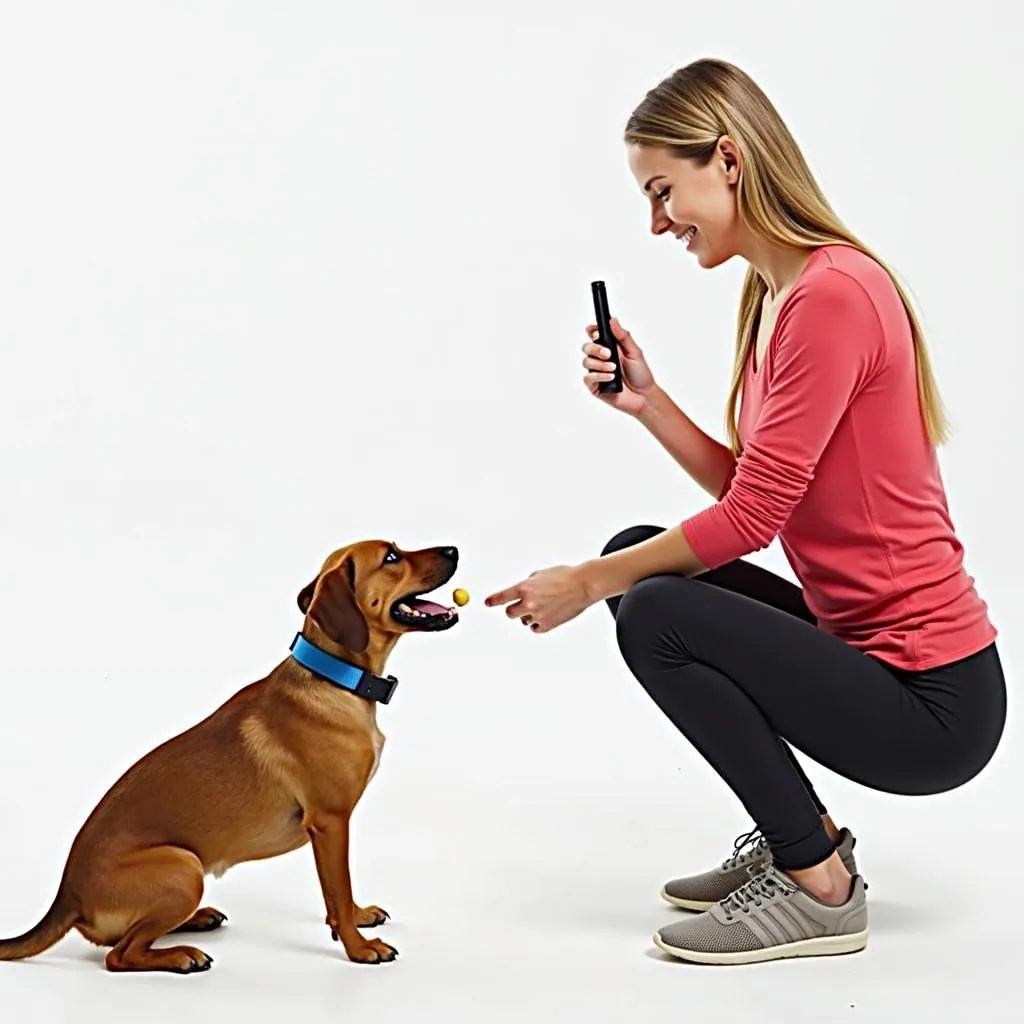 Small dog training using positive reinforcement techniques and an e-collar