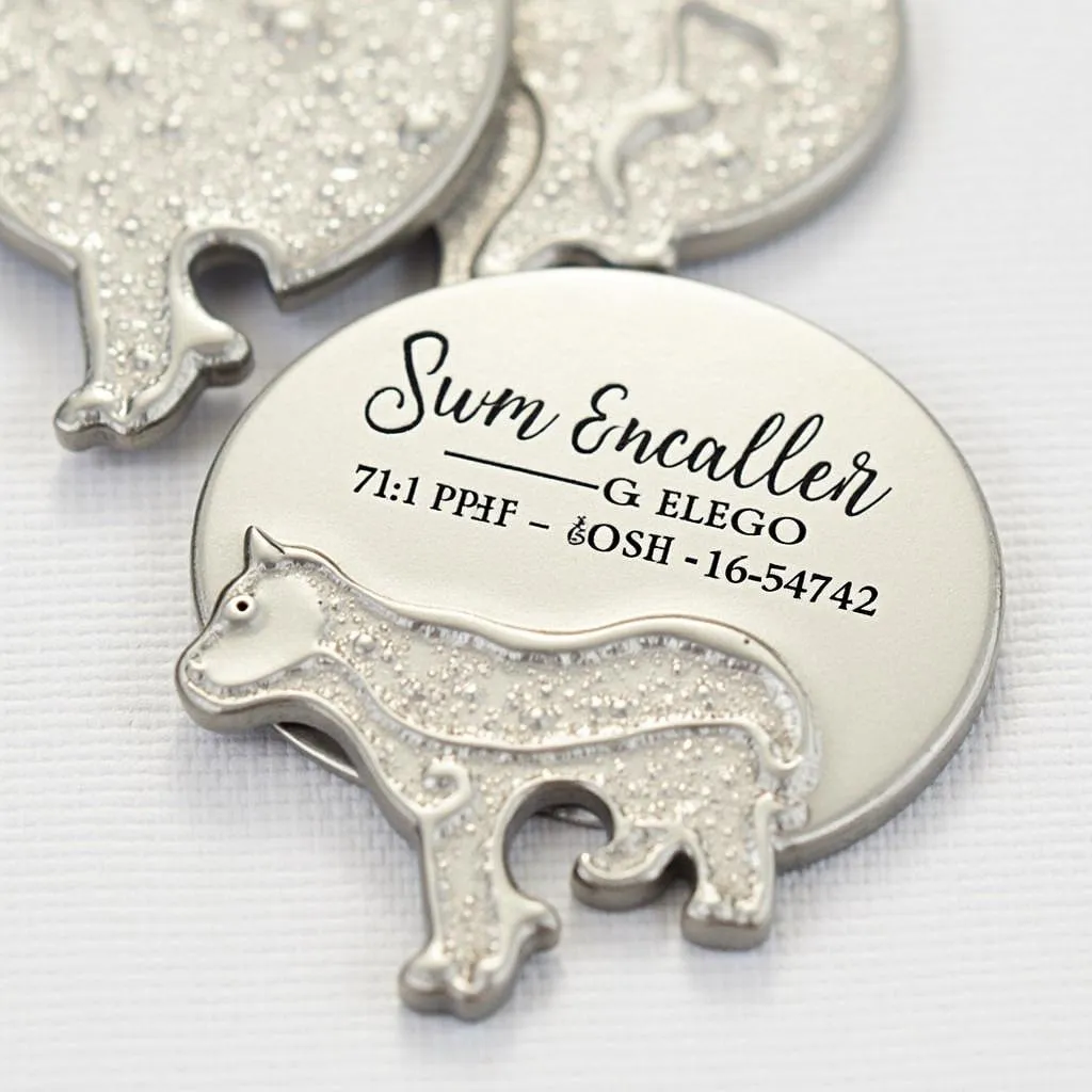 Personalized Embossed Dog Tag for Your Pet