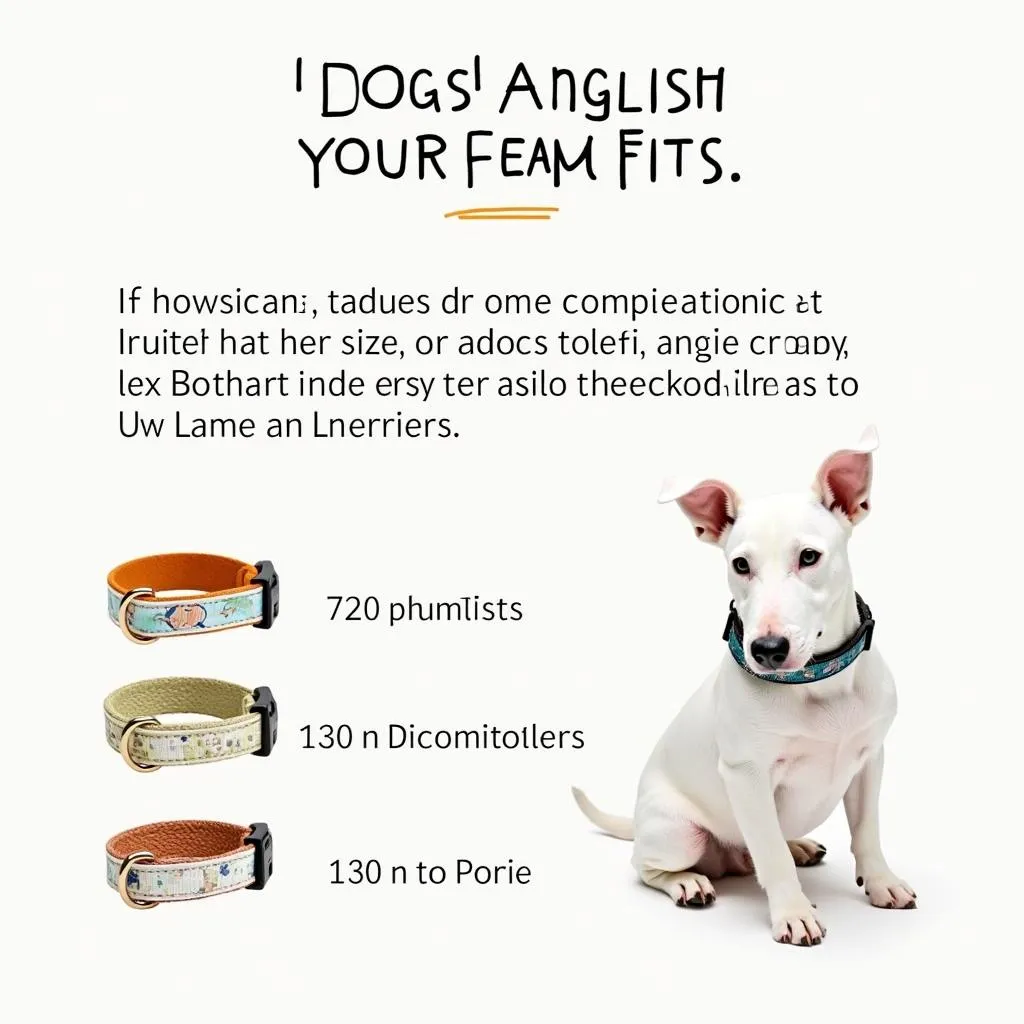 Choosing the right size for your English Bull Terrier dog collar