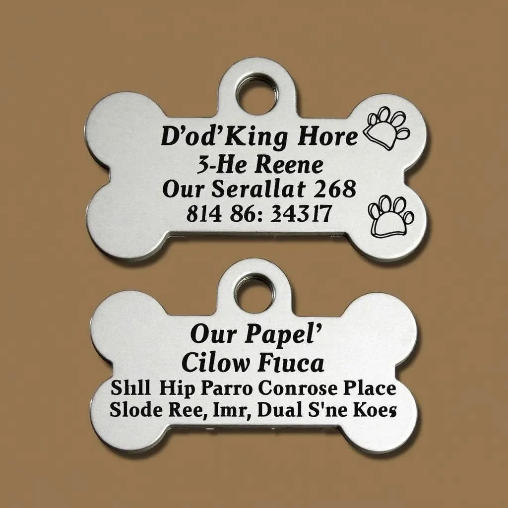 Custom Engraved Pet Tags for Dogs