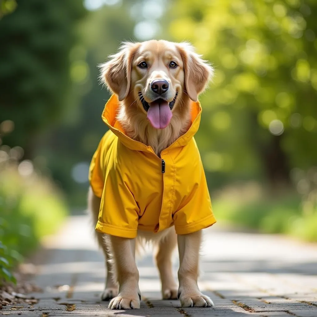 Extra Large Dog Raincoat For Rainy Day Walks