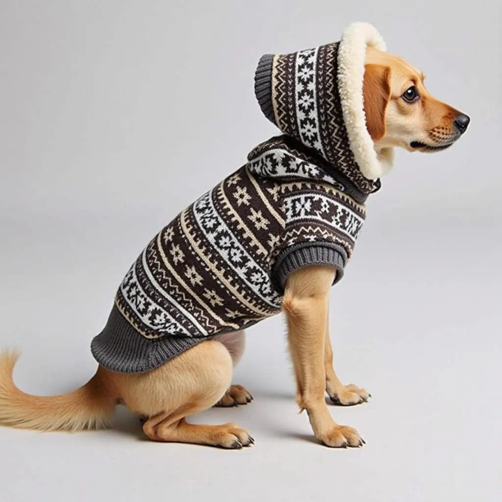 Fair Isle Jumper with Hood