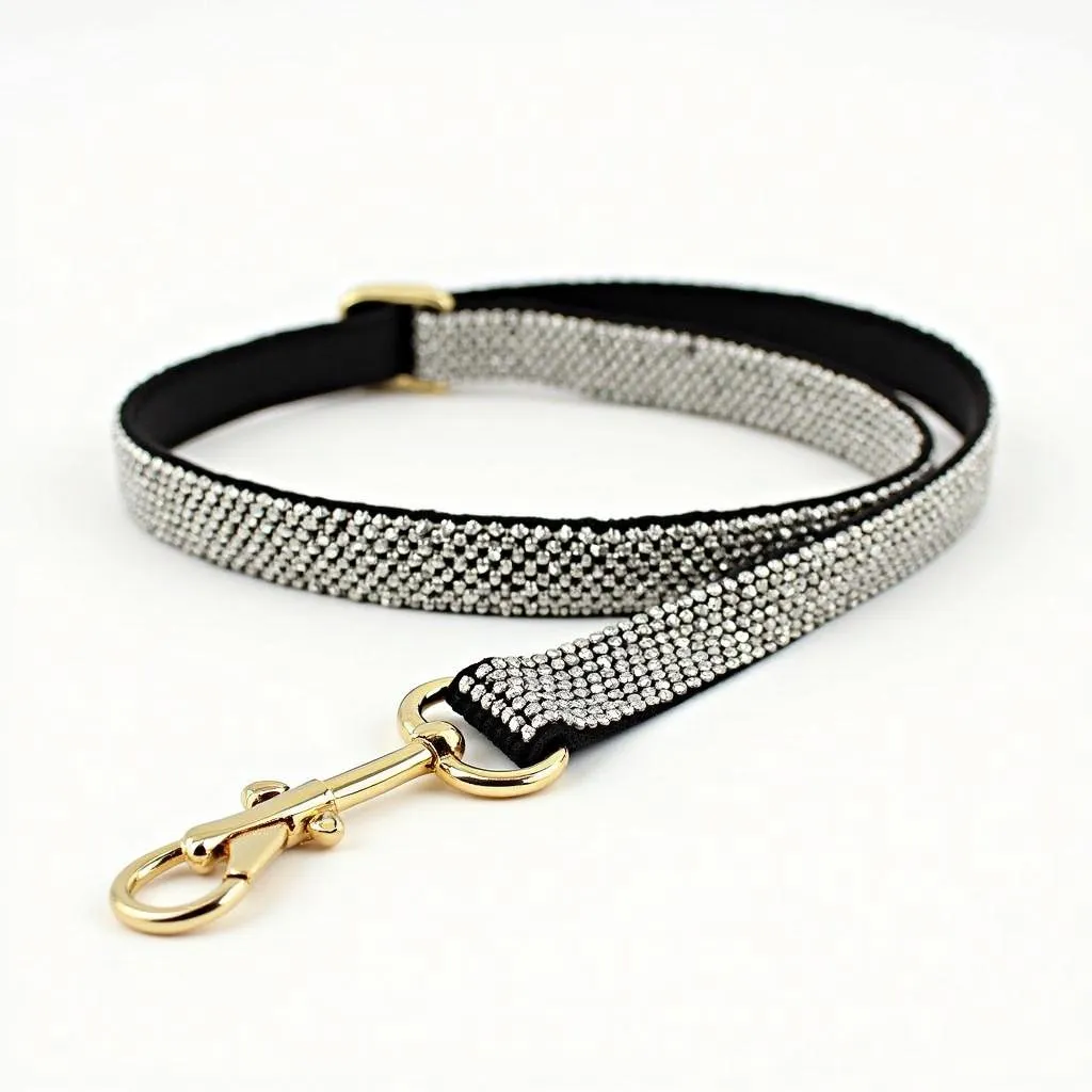 Sparkling Crystal-Studded Dog Lead for Special Occasions