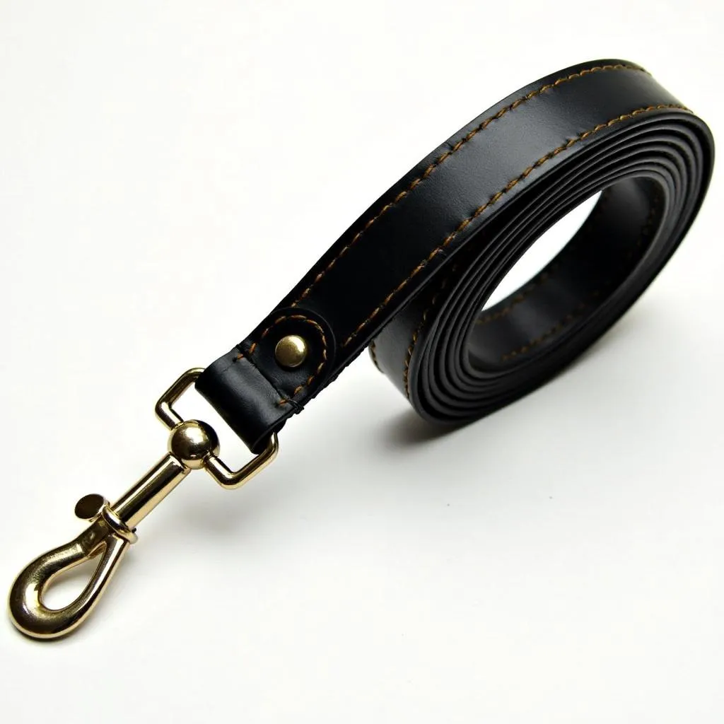 Luxury Leather Dog Lead for Stylish Walks