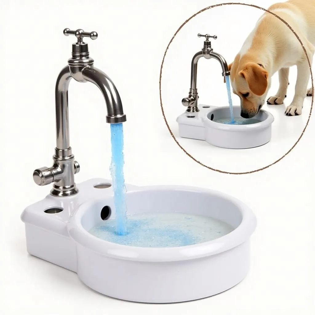 Faucet Dog Waterer for Dogs of All Sizes