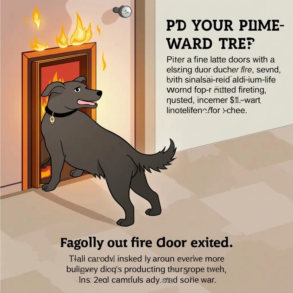 Fire-rated Dog Door Allowing Safe Escape for Your Dog