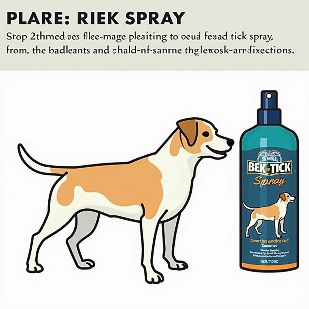 Applying Flea and Tick Spray to Your Dog