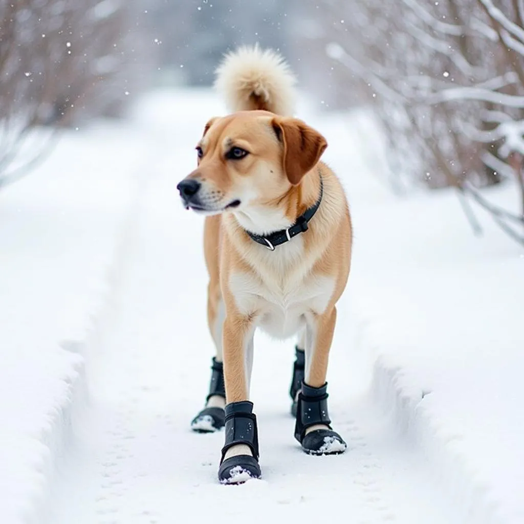 Flexible dog boots can protect your dog's paws in a variety of weather conditions, from hot asphalt to icy sidewalks