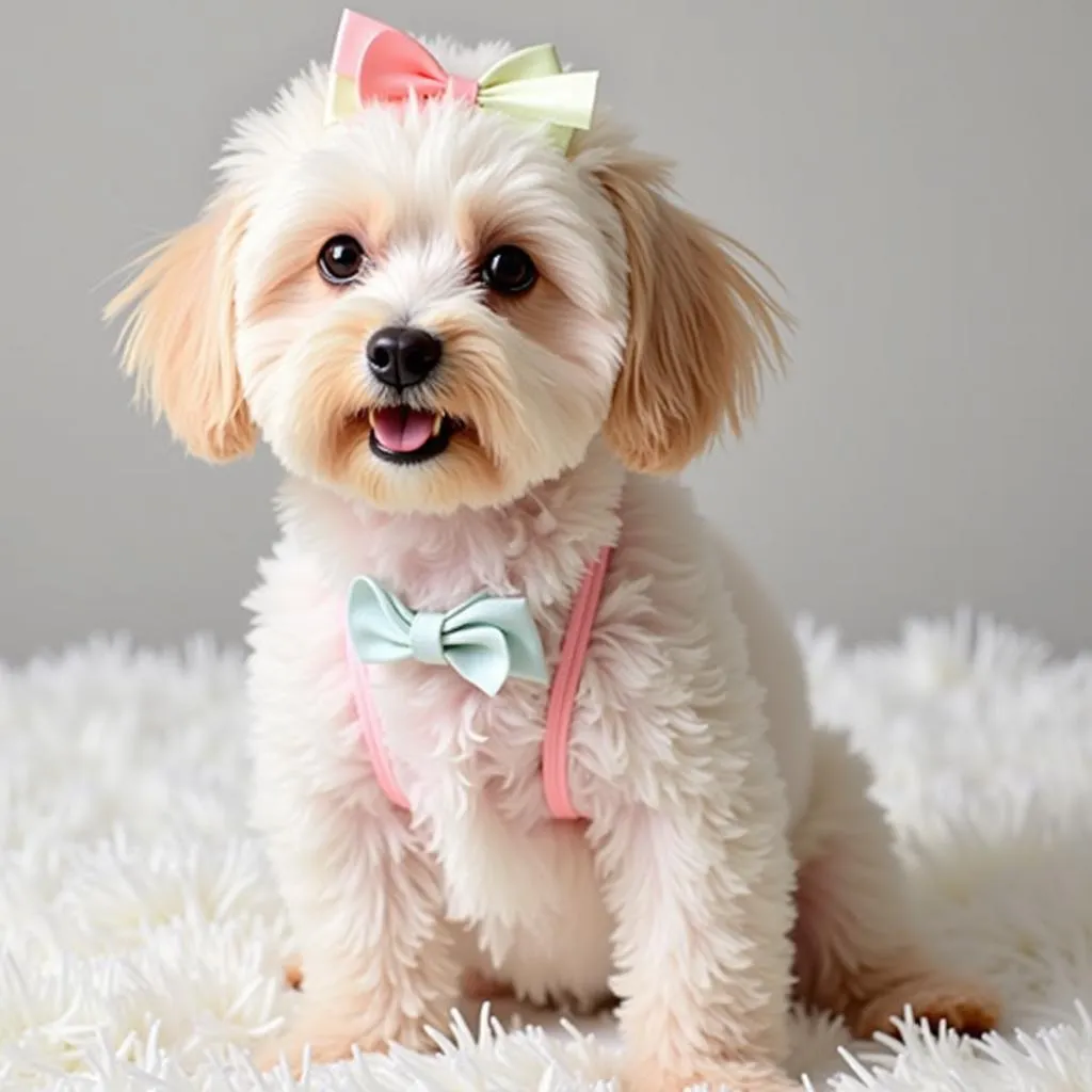 Dog flower bows for weddings and parties