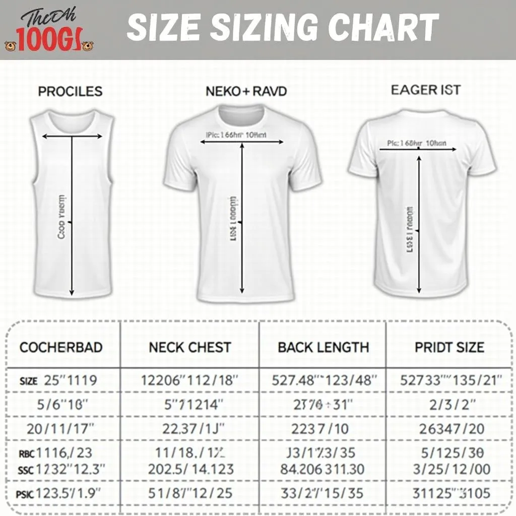 For All the Dogs Tee Sizes Chart