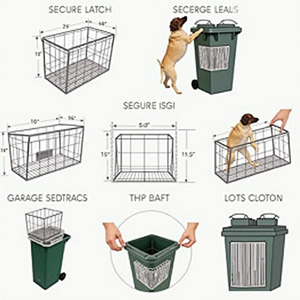 Freedom Brand Dog Proof Traps for Garbage Bins