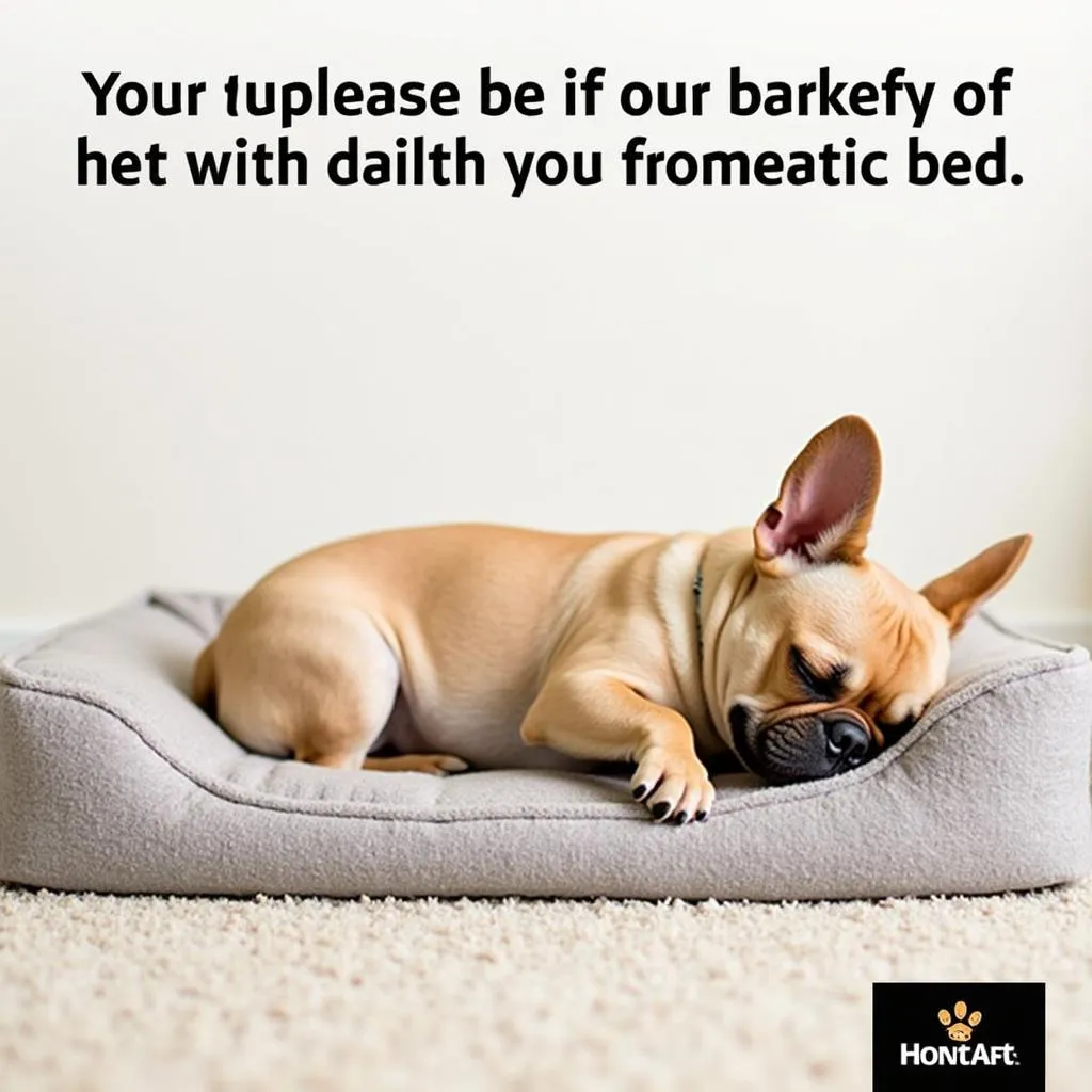 Frenchie Dog Bed Offering Comfort and Support