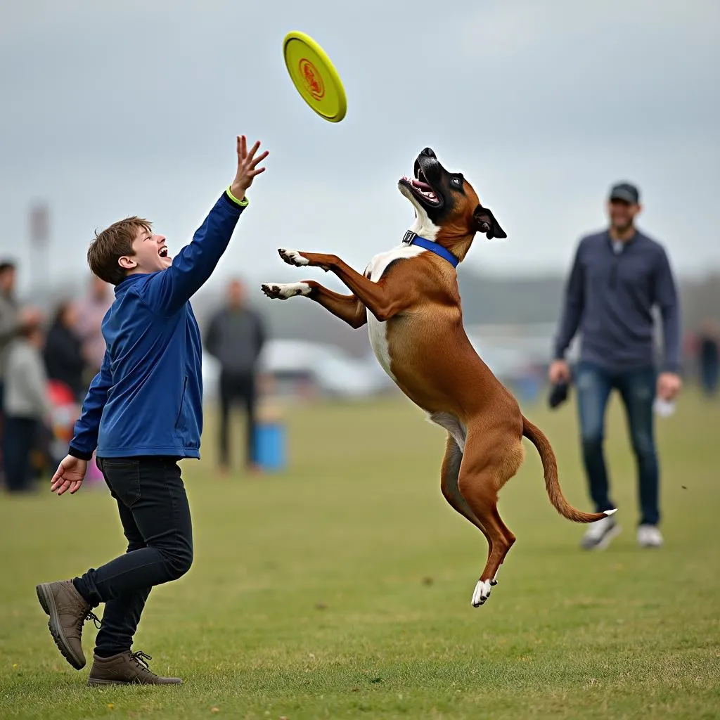 Frisbee catching competition