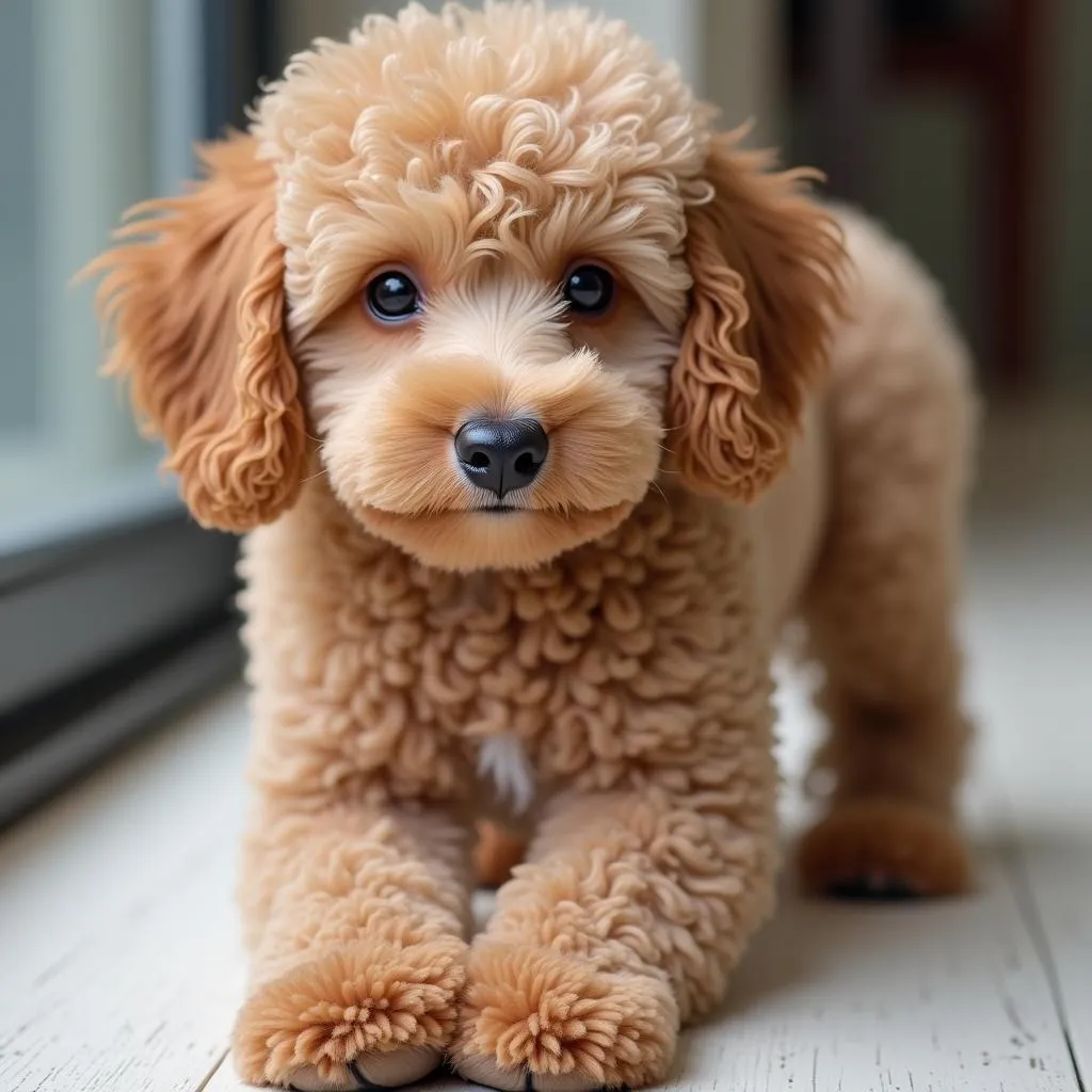 Dog Breed with Fuzzy Socks: Poodles