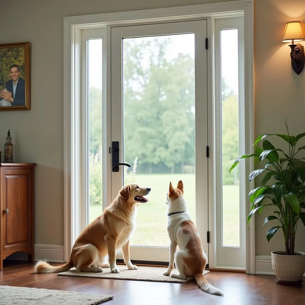 Benefits of a Glass Back Door with Dog Door