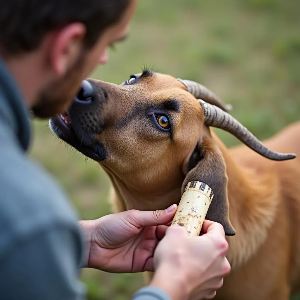 Goat horns safety tips for dogs