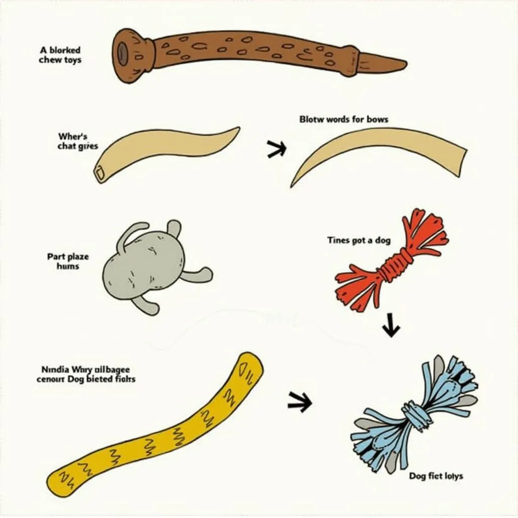 Goat horns and other chew toys for dogs