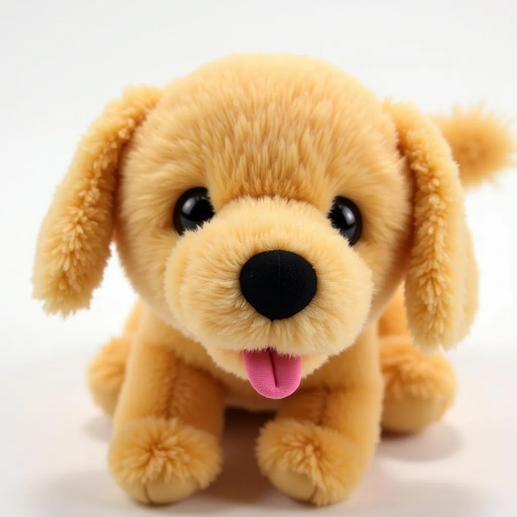 Stuffed golden retriever dog toy for small dogs