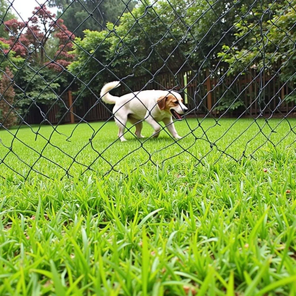 Grass protection mesh for dogs: Lawn protection