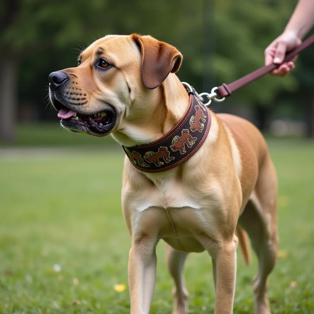 Durable Grateful Dead Dog Collar for Large Breeds