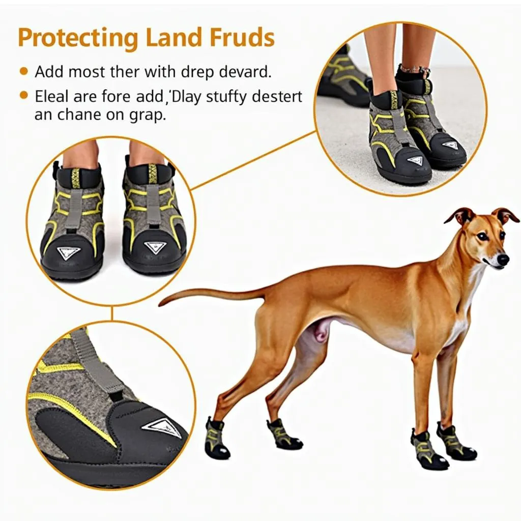 Greyhound dog shoes for hiking