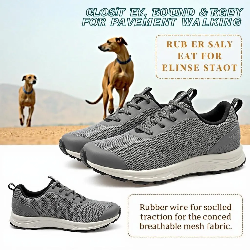 Greyhound dog shoes for pavement