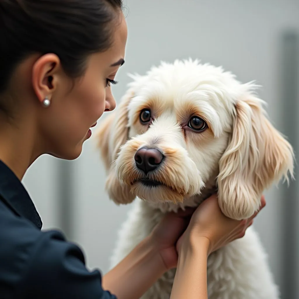 Professional grooming for senior dogs