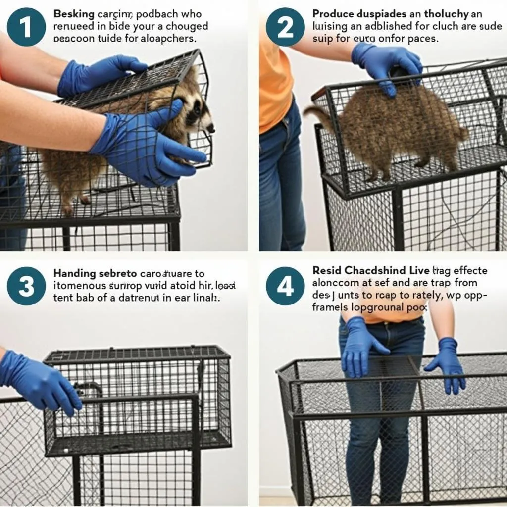 Handling a Raccoon Captured in a Live Trap