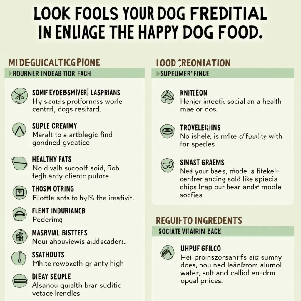 Happy Dog Food Label: Ingredients List