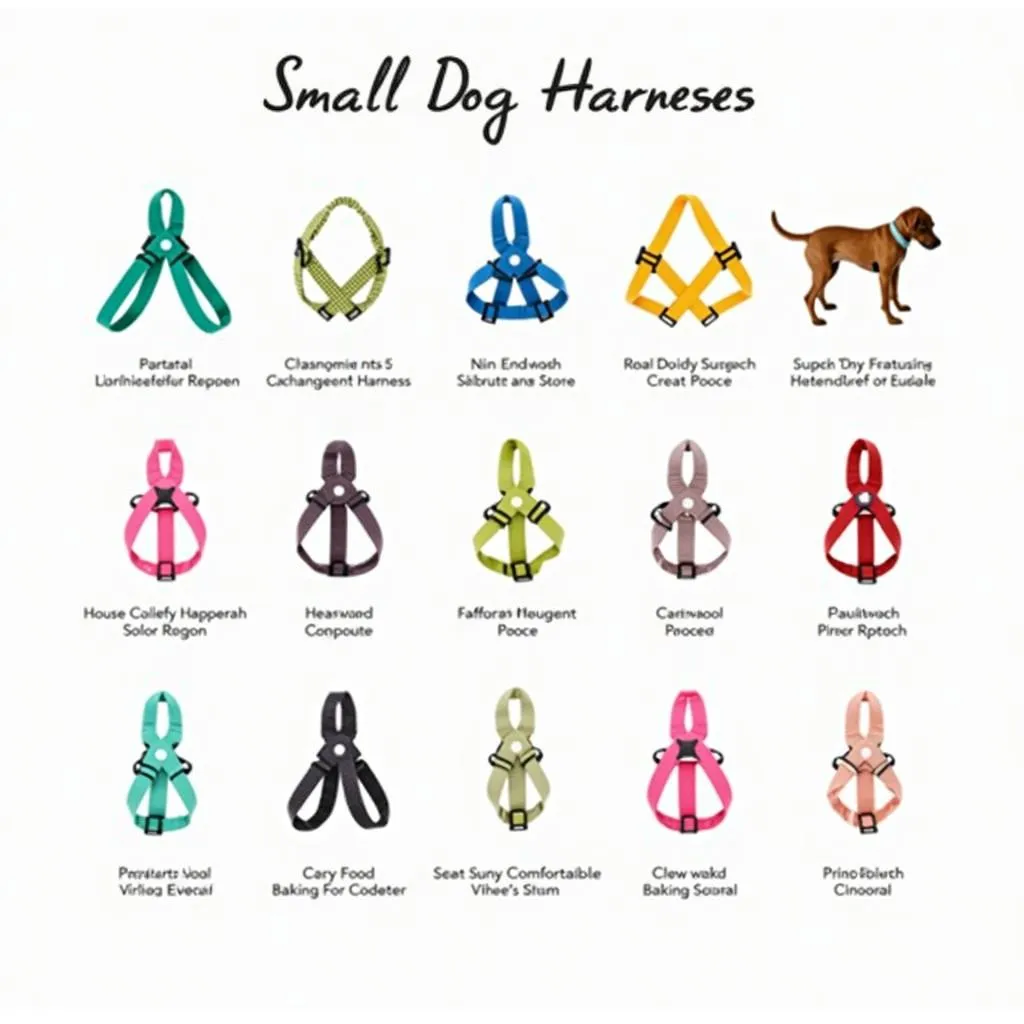 Dog harness for small breeds