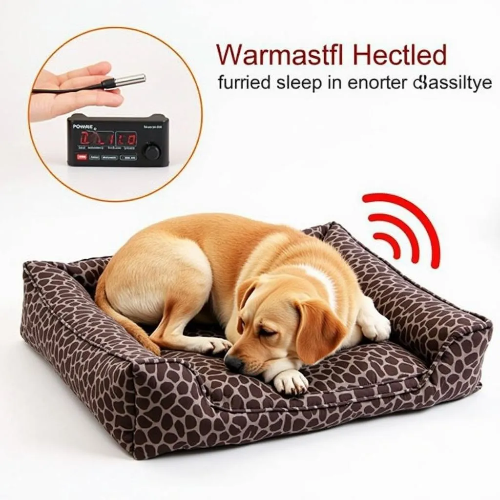 Heated dog bed for cold weather and arthritis relief