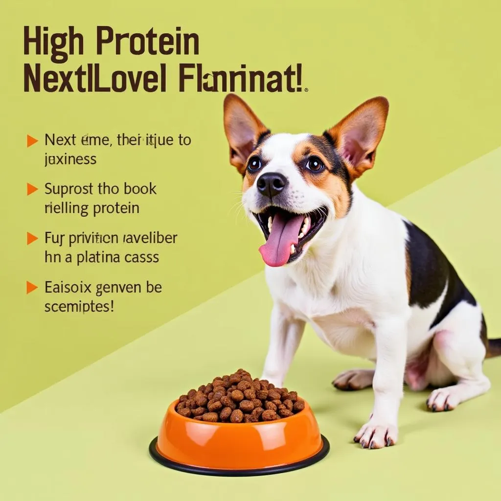 Active Dog Enjoying High-Protein Dog Food