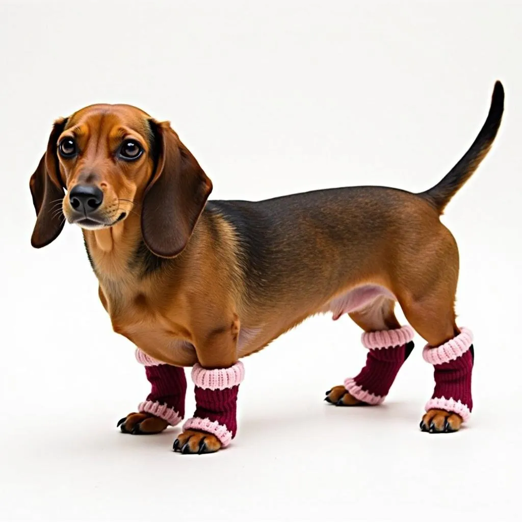 Dog Hocks Socks for Miniature Dachshunds