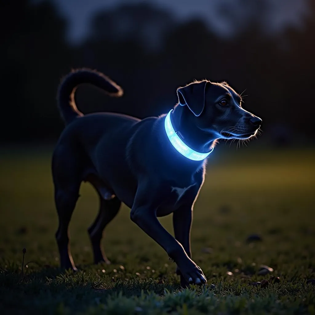 Holographic Dog Collar - Night Visibility