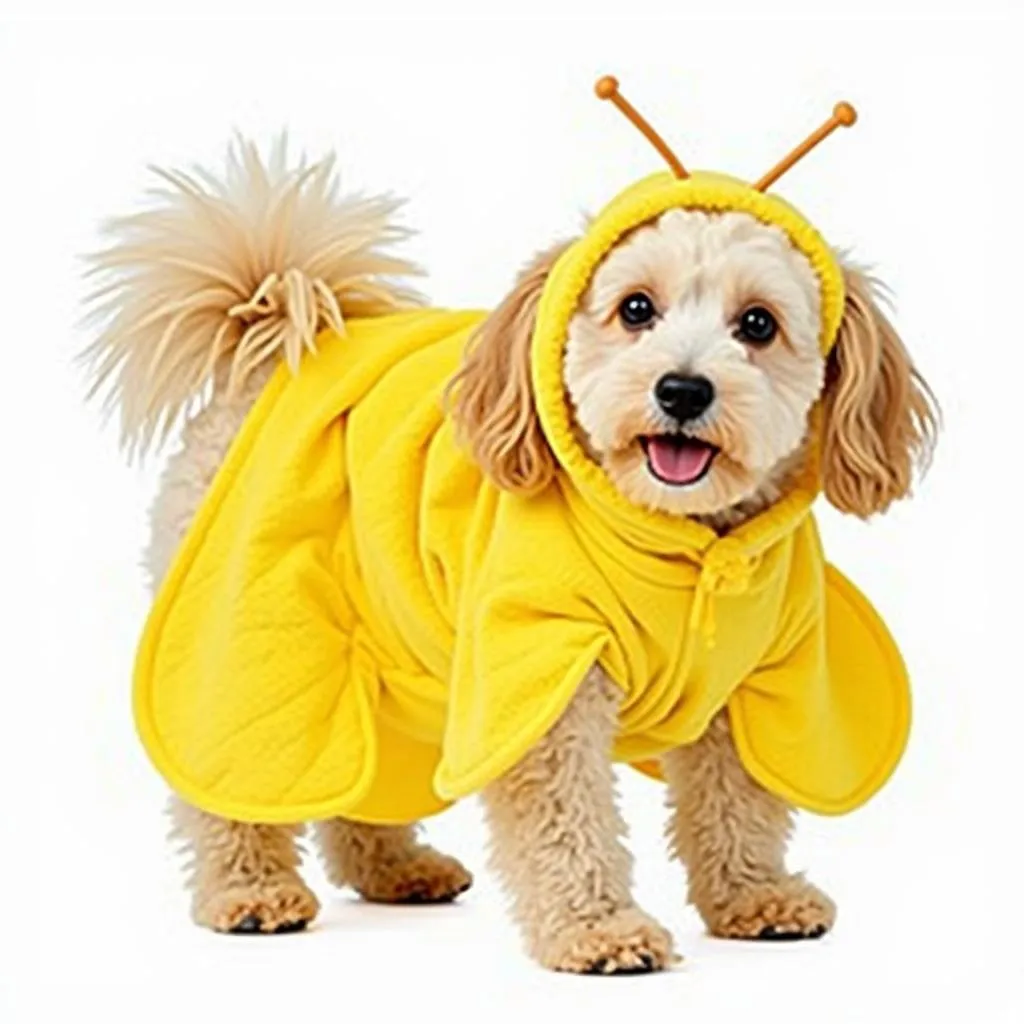 Funny Dog Wearing Honeycomb Costume