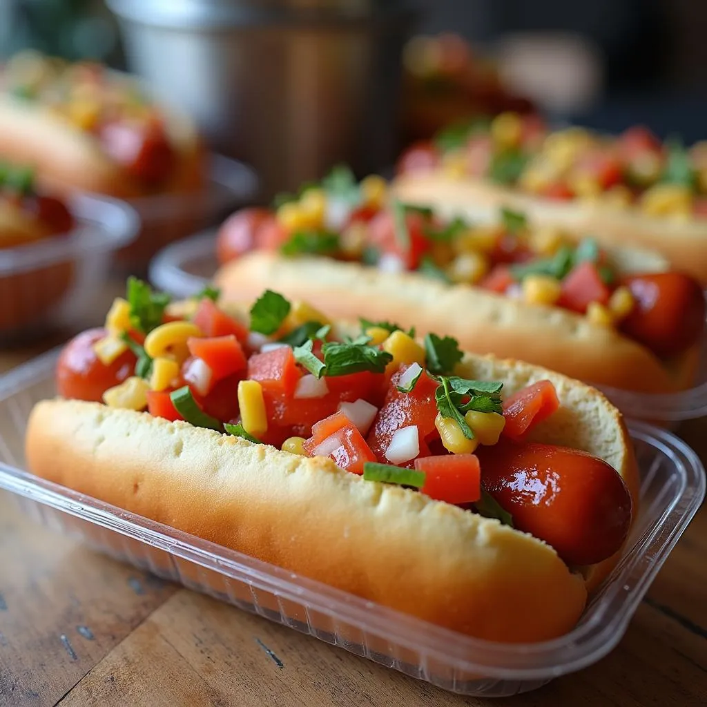 Hot Dog Packaging Plastic Trays