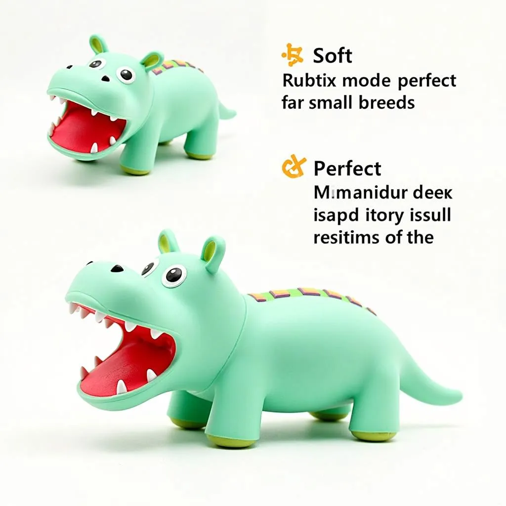 Hungry Hippo Dog Toy for Small Breeds