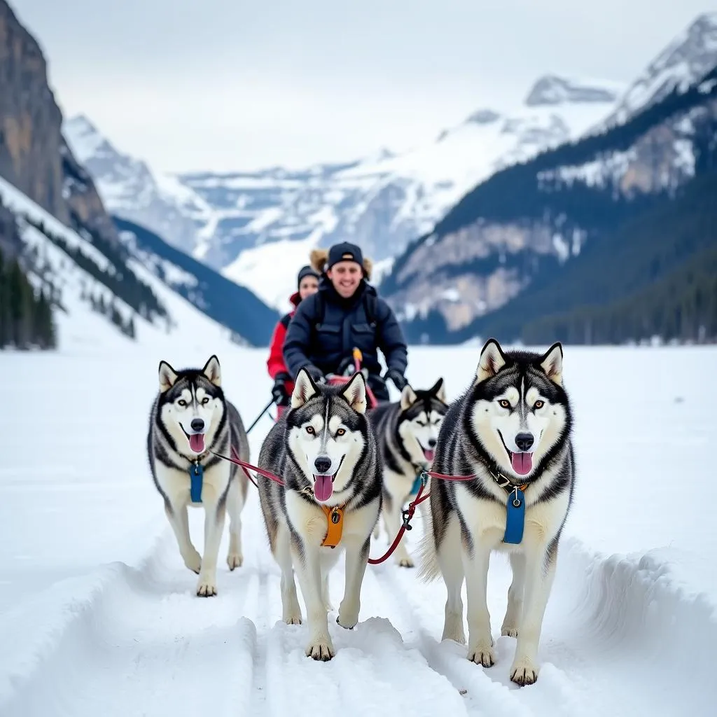 Husky sledding adventure tours