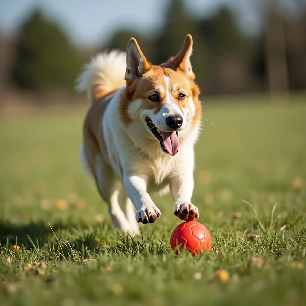 Indestructible Dog Ball for Medium Breed Dogs