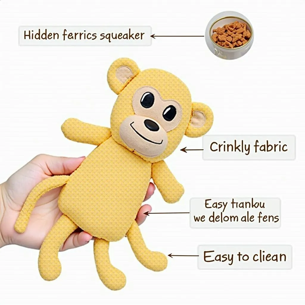 Interactive Monkey Toy for Dogs