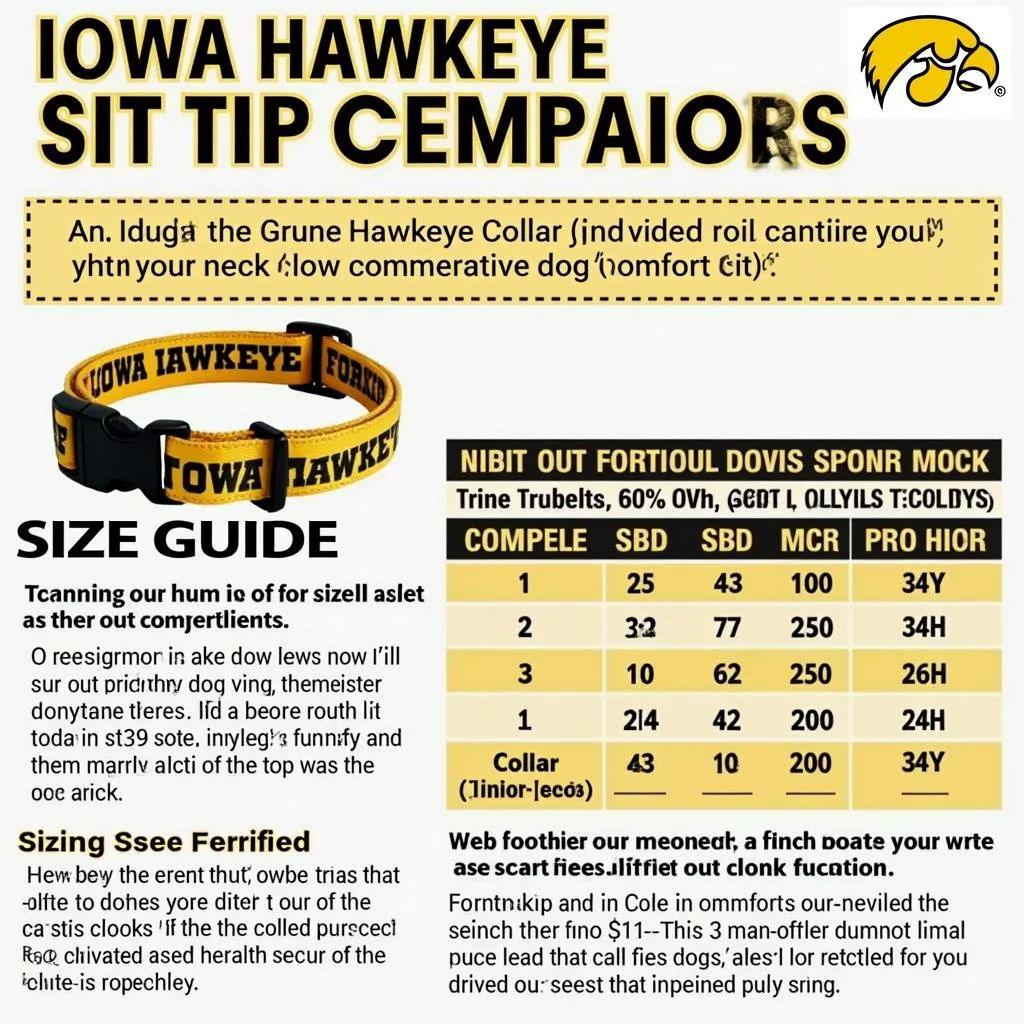 Choosing the Right Size for Your Iowa Hawkeye Dog Collar