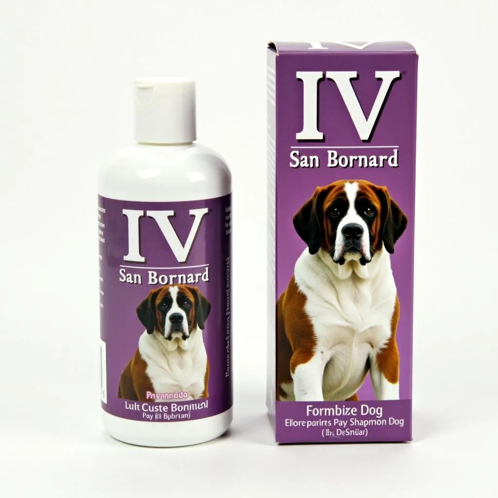 IV San Bernard Dog Shampoo Bottle