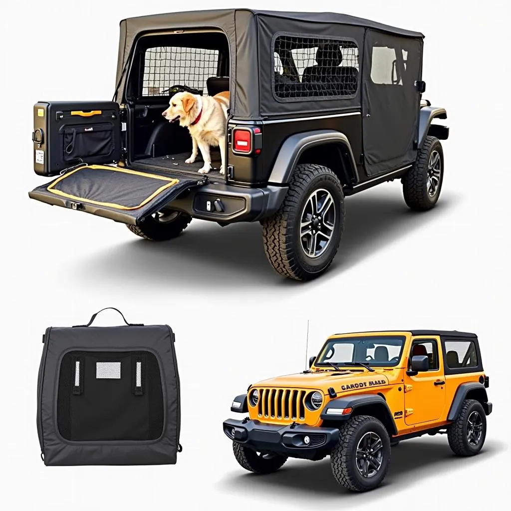 Soft-Sided Dog Crate for Jeep Wrangler