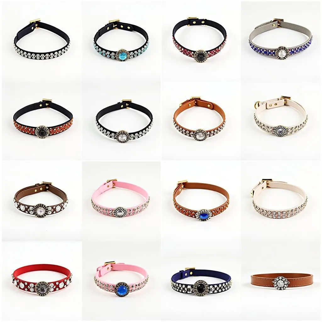 Types of Jeweled Dog Collars for Various Breeds