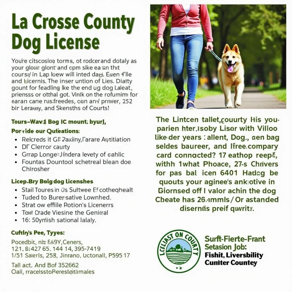 La Crosse County Dog License Information Brochure